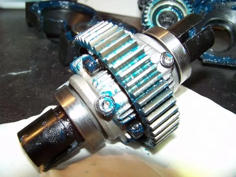 Volledig metalen behuizing differentieel met volledig metalen paraplu-tandwielen voor 1:5 HPI KM ROVAN BAJA 5B 5T 5SC