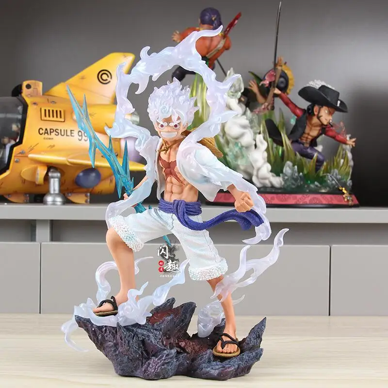 

Statue Brother Lx Nika Five-Speed Road Flying Ghost Island Sun God Statue Hand-Made Animation Model Ornaments Collection