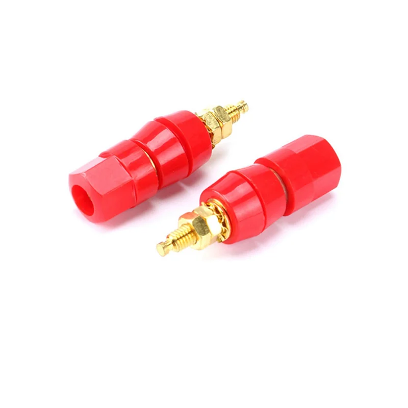 

20Pcs/Lot Gold Plated Banana Binding Post Large Current Amplifier 4Mm Banana Plug Jack Socket Speaker Terminal 10 Pairs