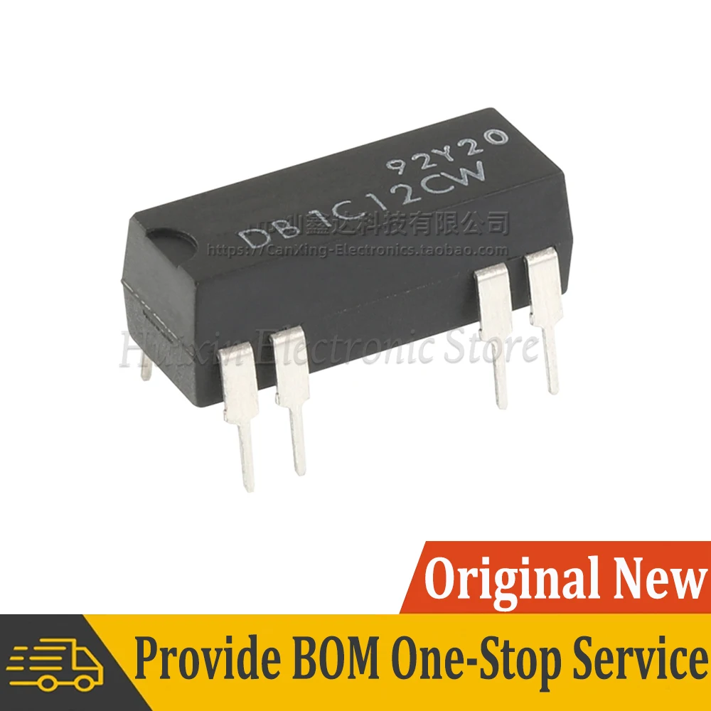 2pcs DB1C12CW DB1C12 DIP8 Dry Reed Relay 12V 1A Normally Open Normally Close Converting Signle Pole Double Throw