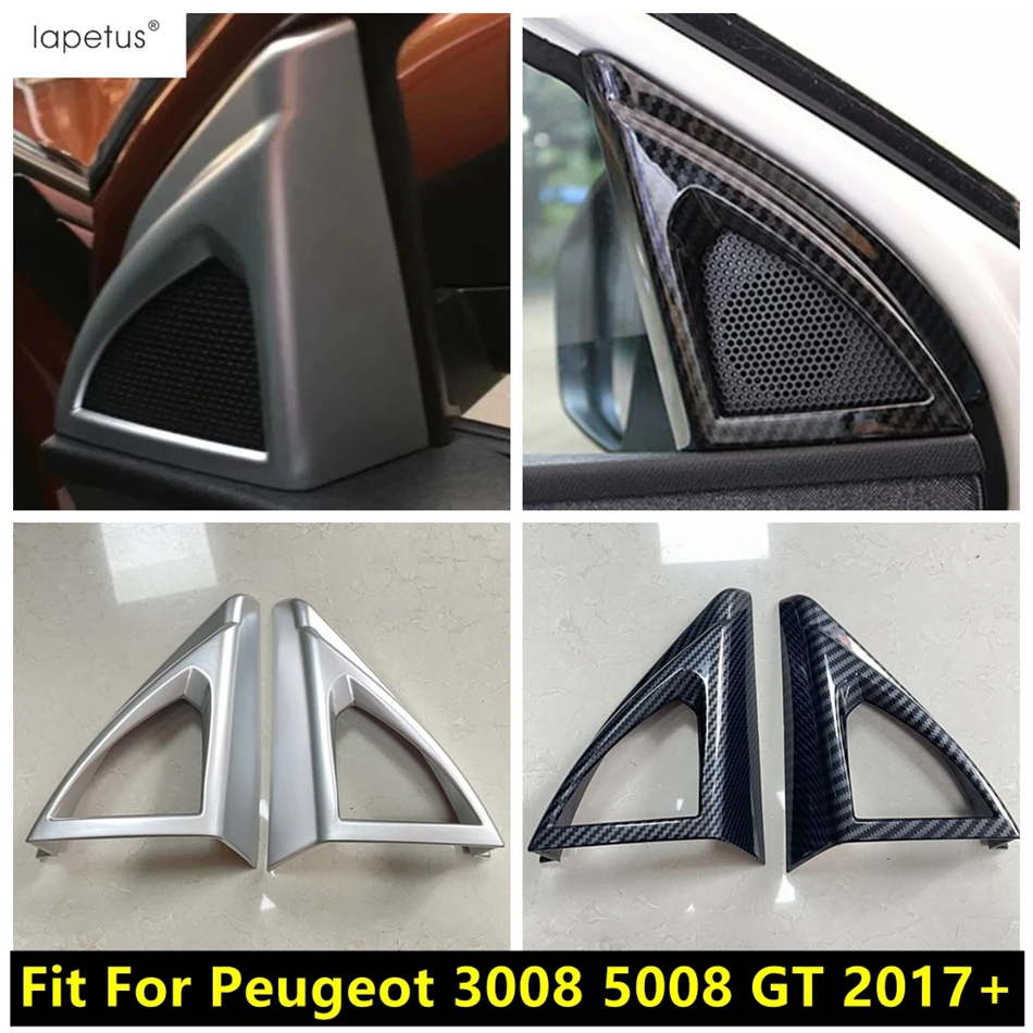 

Car Front Triangle Pillar A Stereo Speaker Sound Frame Cover Trim For Peugeot 3008 5008 GT 2017 - 2023 ABS Interior Accessories