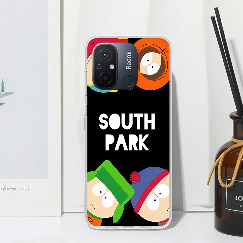 Cartoon S-South-Parkes Phone Case For Xiaomi Redmi 12C 12 10C 10A 10 9C 9A 9T 9 8A 8 7A 7 6A 6 Pro K70 K40 K20 Fundas Back Cover