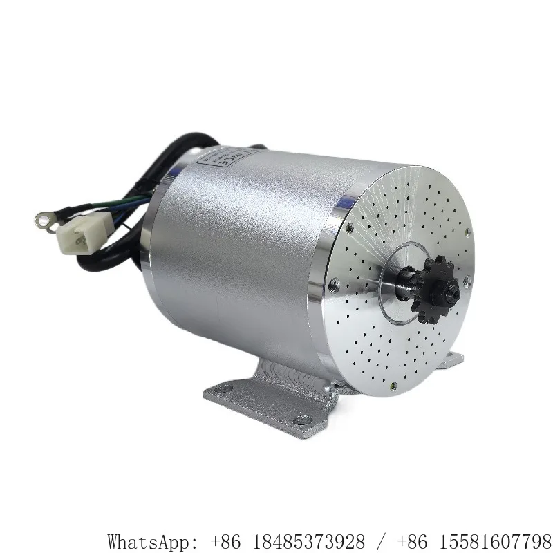 BM1109 MY1020 BLDC Motor With Sprocket, 36V-72V 800W 1000W 1500W 2000W 3000W Electric Motor for Go Kart Scooter