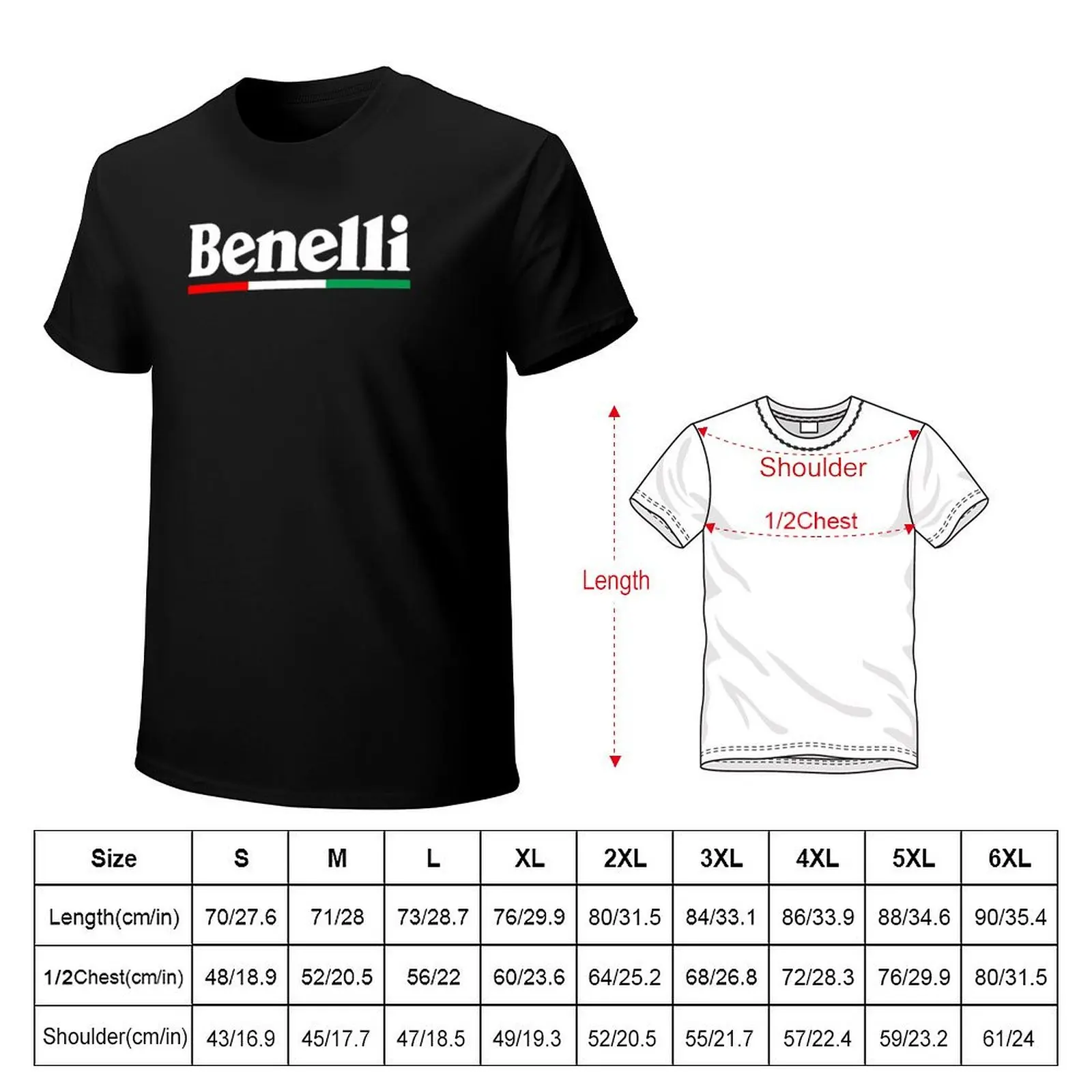 BENELLI T-Shirt vintage t shirts cute tops men graphic t shirts