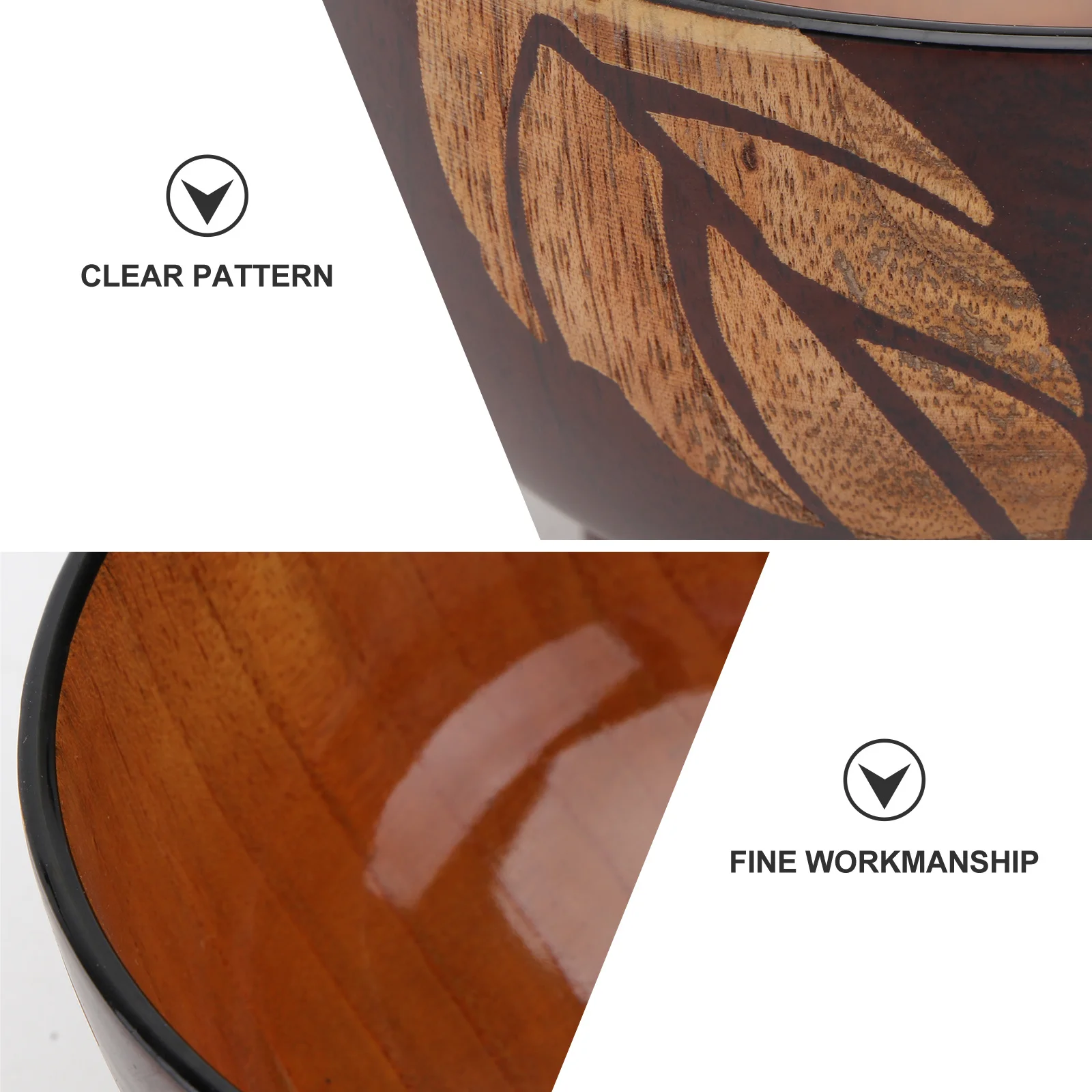 

1pc Solid Wood Kitchen Storage Bowl Creative Leaf Wooden Bowl For Salad Rice Fruits Home Decorative Tableware Household Dishware