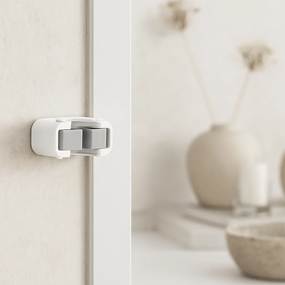 مشبك ممسحة متين بدون أثر، مشبك بلاستيكي معلق على الحائط، مقاوم للماء، قابل لإعادة الاستخدام، لا يوجد خطاف تثقيب للمطبخ