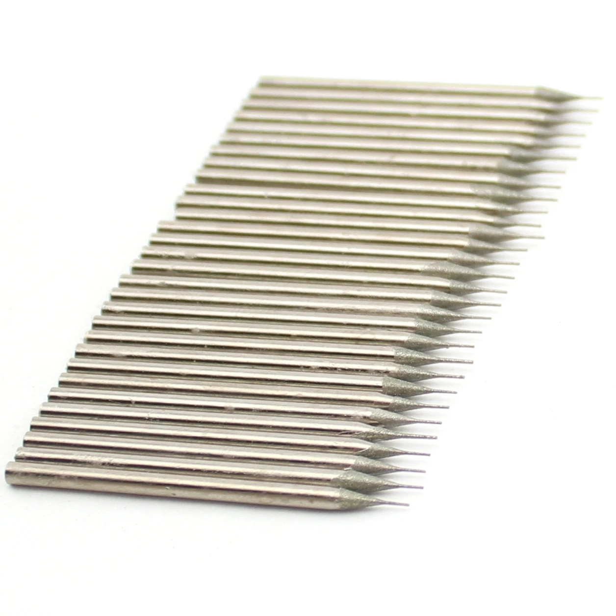 ILOVETOOL-sierras de copa recubiertas de diamante, brocas sólidas para joyería, gemas, azulejos de vidrio, 0,4mm, 30 unidades