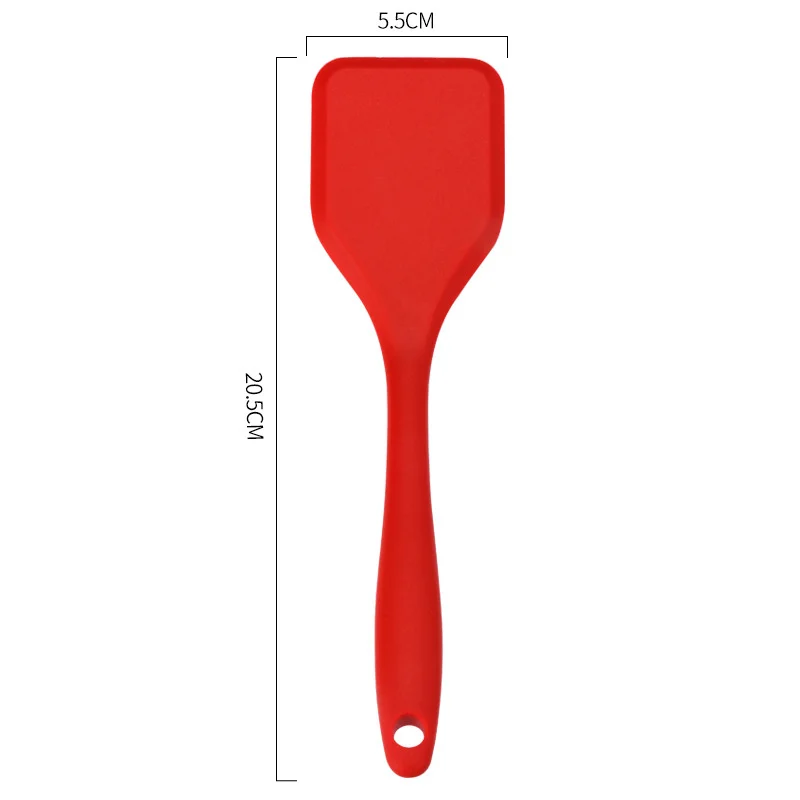 Silicone Cooking Leakage Spatula Heat Resistant Silicone Spatula Turner Scratch Flipper Kitchen Utensils for Eggs Burgers Crepes