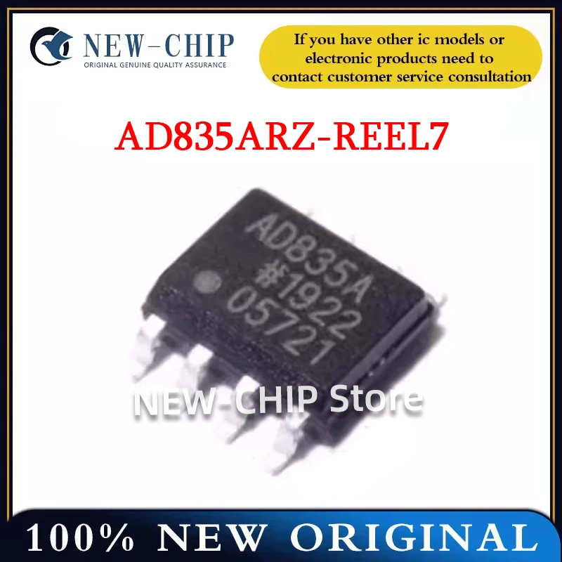 

2PCS-50PCS/LOT AD835ARZ-REEL7 Screen printing AD835A package SOP-8 Multiplier chip New Original AD835ARZ