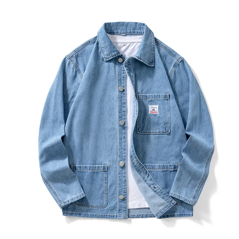 

2026 Men's Spring New Loose Fit Flat Foot Casual Shirt Multi-Pocket Design Japanese Workwear Top Comfortable Loose Style