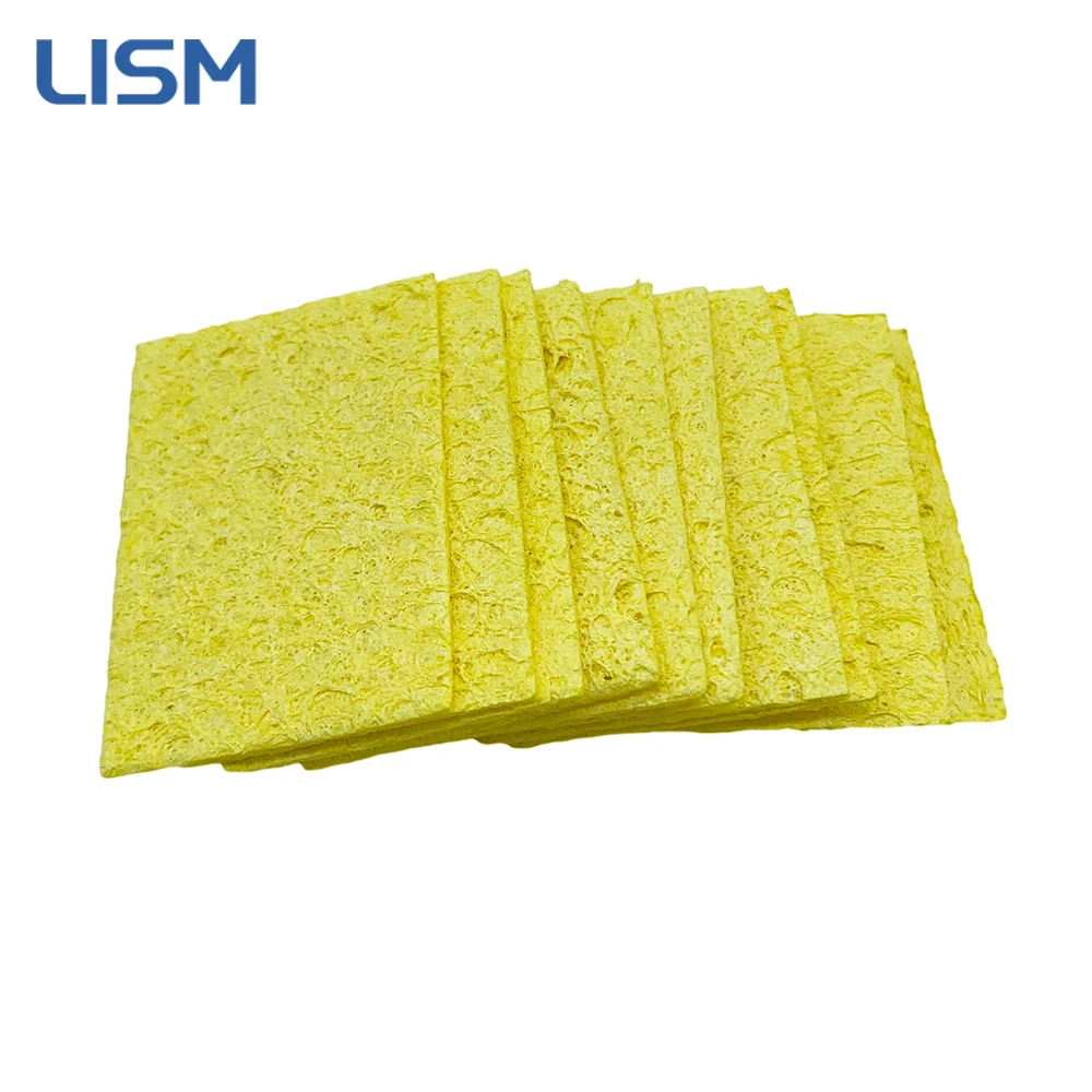 5/10Pcs Soldering Iron Tip Cleaning Sponge Pads Eletric Welding High Temperature Resistant Compressed Sponge Welding Accessories