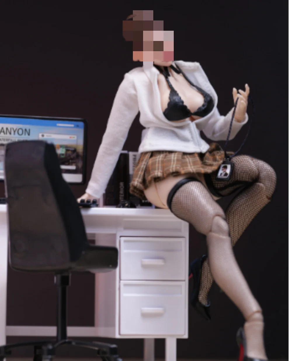 1/12 Cloth shirt college uniform pleated skirt toysFit    For 6 inch figure toys Figure Body Soldier Accessories