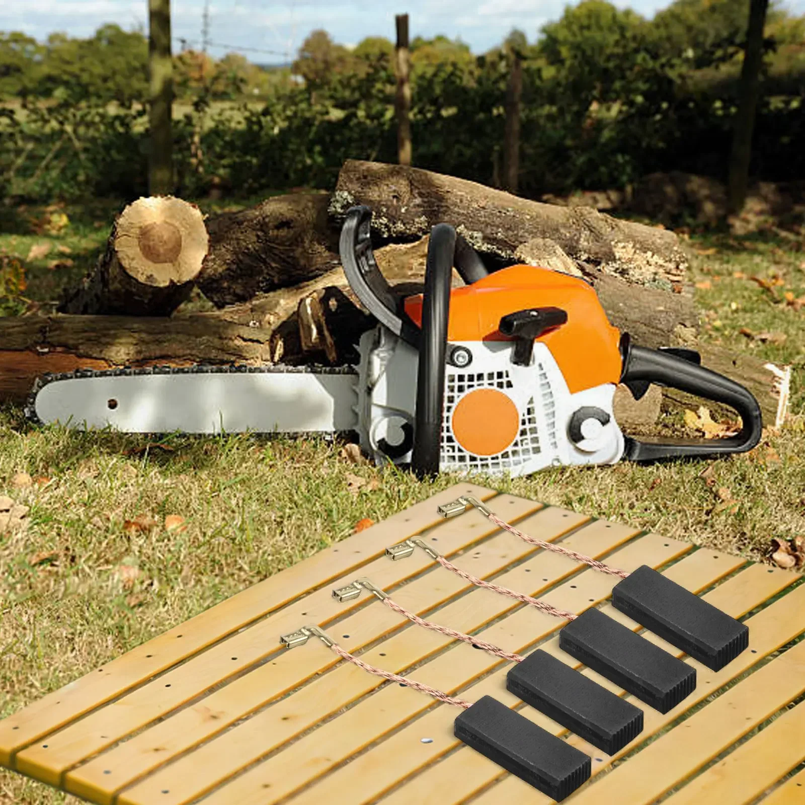 Carbon Brush Replacement Kit for McCulloch Chainsaw X73 & For Flymo For Woodshark Series Motor Maintenance Essentials