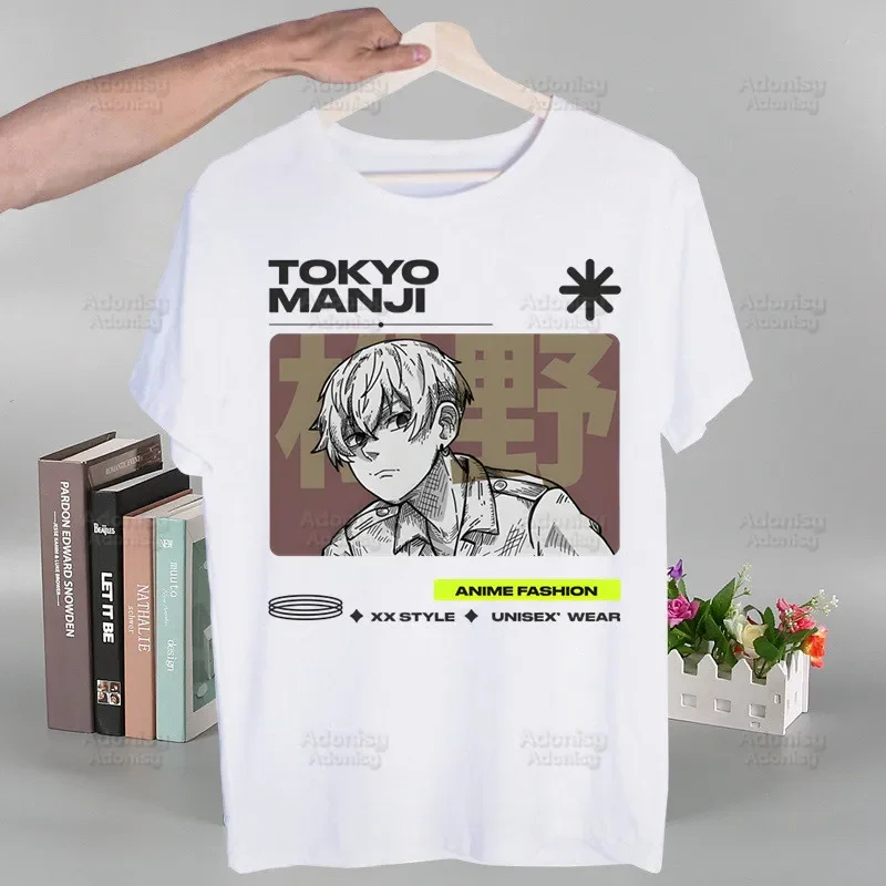 Tokyo Revengers Sano Manjiro Men Hip Hop T Shirt Harajuku Hinata Japanese Anime TShirts Short Sleeve Casual T-Shirt Tops Tees