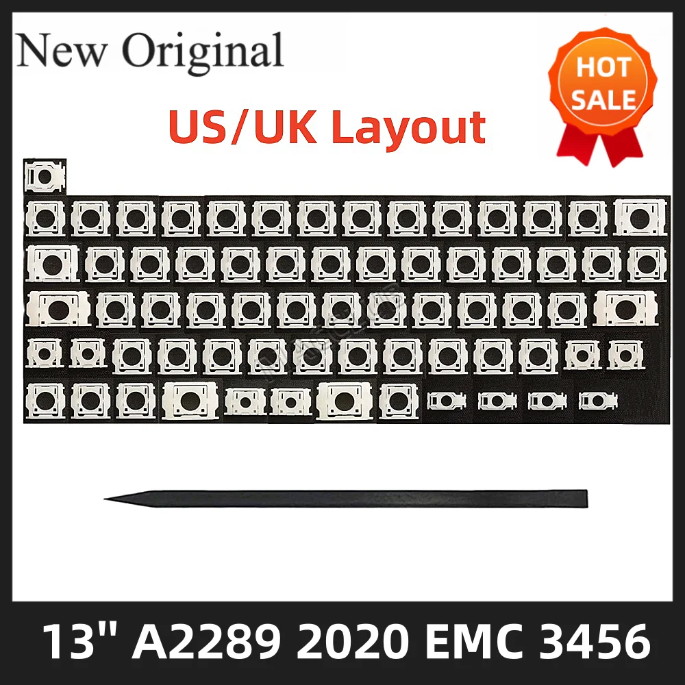 

A2289 Keyboard Key cap Hinge US UK Layout for Macbook Pro Retina 13'' A2289 2020 EMC 3456 keyboard Key cap Hinge