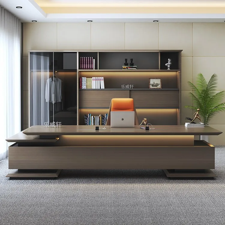 

Высококачественный светлый роскошный стол президента Атмосферный генеральный менеджер Комбинация офисной мебели Dabantai Dabantai