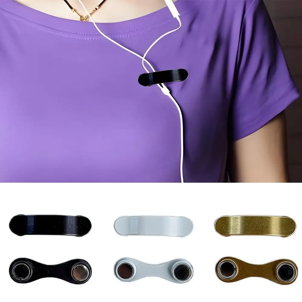 Portable Clothes Clip Buckle Magnetic Eyeglass Holder Pin Brooches Glasses Clip Glasses Headset Line Clips Hang Magnet Hook