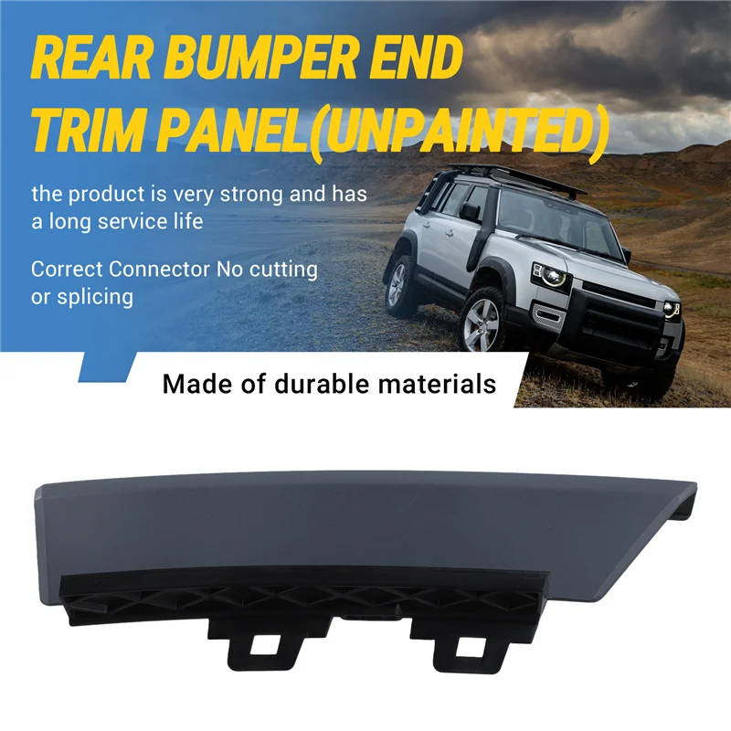 

NEW-Rear Bumper End Trim Panel Profile Cover Unpainted For Land Rover New Defender 2020