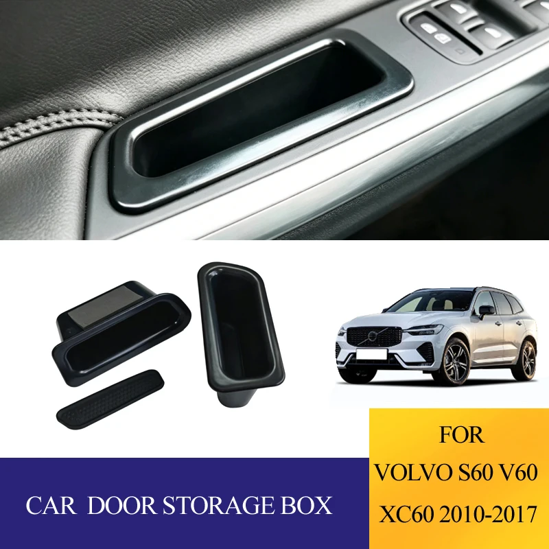 Für Volvo S60 V60 XC60 2010-2017 Auto Vorder- und Hintertüren Aufbewahrungsbox Organizer Behälter Halter Zubehör