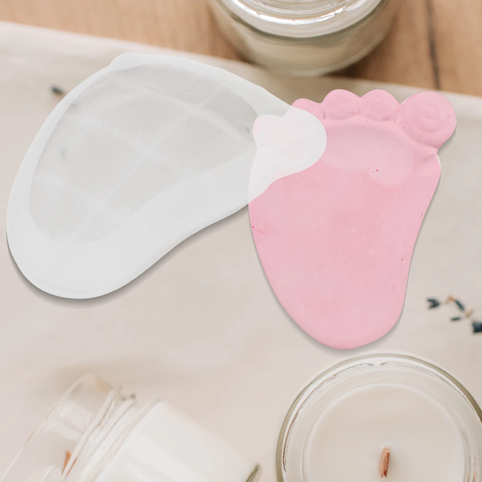 

Foot Print Silicone Mold for Resin Ashtray Decor Craft Baking Durable Non-Stick Easy Demold Molds Jewelry