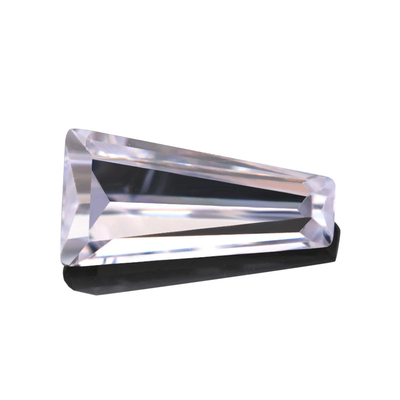 Tapered Baguette 1-6mm Lengths White Clear AAAAAA Cubic Zirconia Trapezium Shape Loose CZ Stone Various Sizes For Jewelry Making