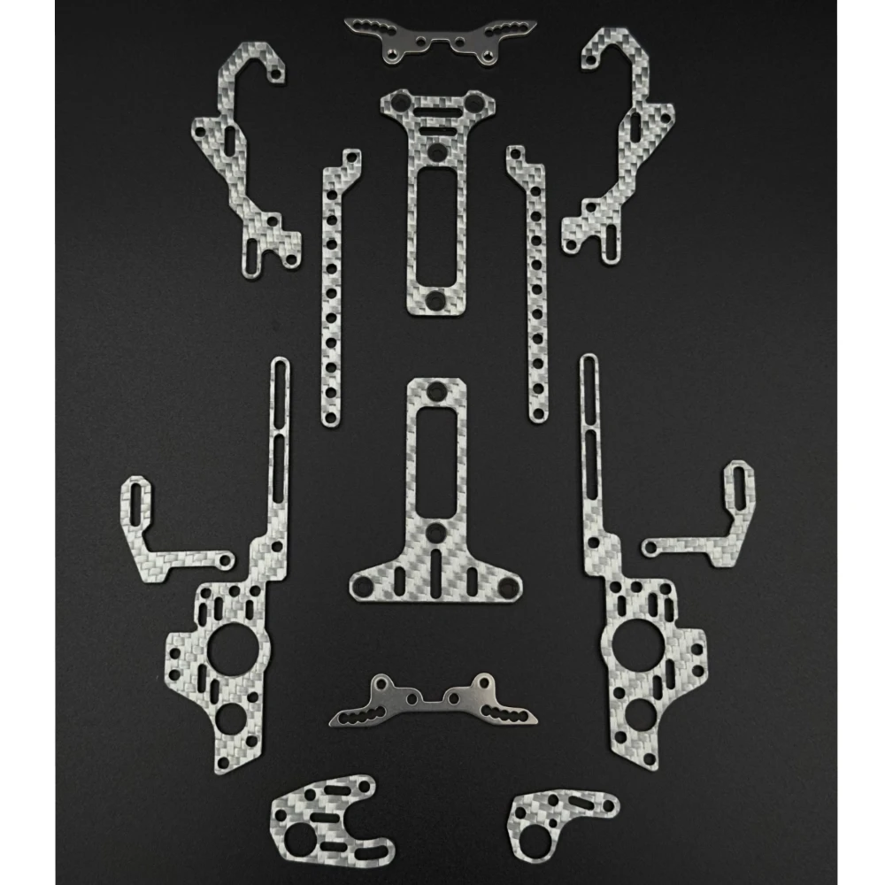

1/24 RTS - SILVER CARBON FIBER CHASSIS KIT RTS-620 RHINO RACING