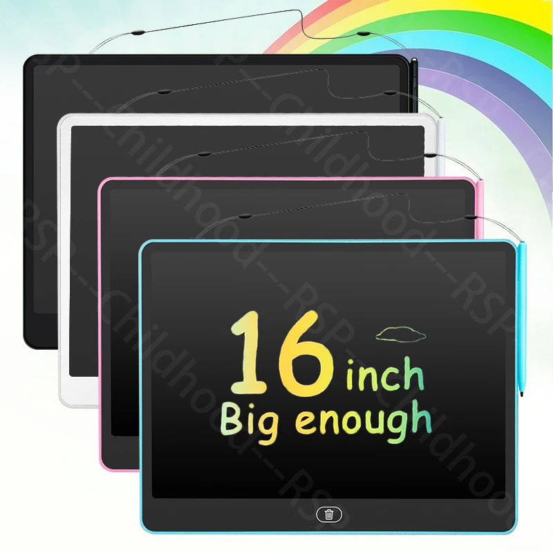 11/13/16 بوصة الاطفال السبورة LCD لوح كتابة اللوحي رسم اللوحة لعبة تعليمية للأطفال الذين تتراوح أعمارهم بين 3-8 سنوات بنين بنات