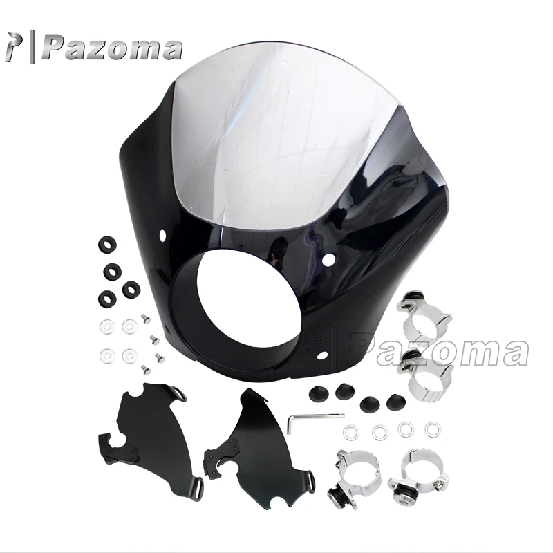 Motorcycle Headlight Fairing with Mounting Hardware for  Davidson XL 1200 883 Dyna