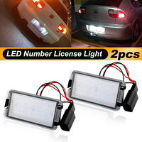 LED Number Plate Lamp For Seat Altea Arosa Cordoba MK1 MK2 Ibiza Leon 1M Toledo 5P White License Plate Light Assembly 5P0943021