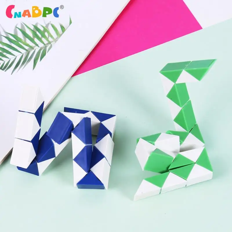 

1pc 24 Sections Folding Magic Snake Ruler Puzzle Anti-stress Cube Children Educational Toys Birthday Gift School Reward Random