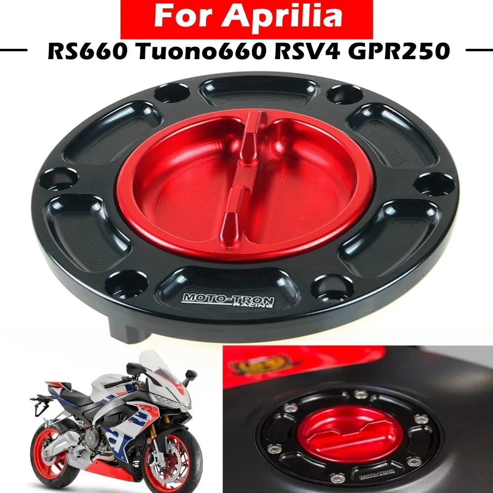

Motorcycle CNC Fuel Tank Caps For Aprilia RS660/Tuono 660 RSV4 FACTORY APRC TUONO V4 1100 Racing Quick Refueling Fuel Tank Cap