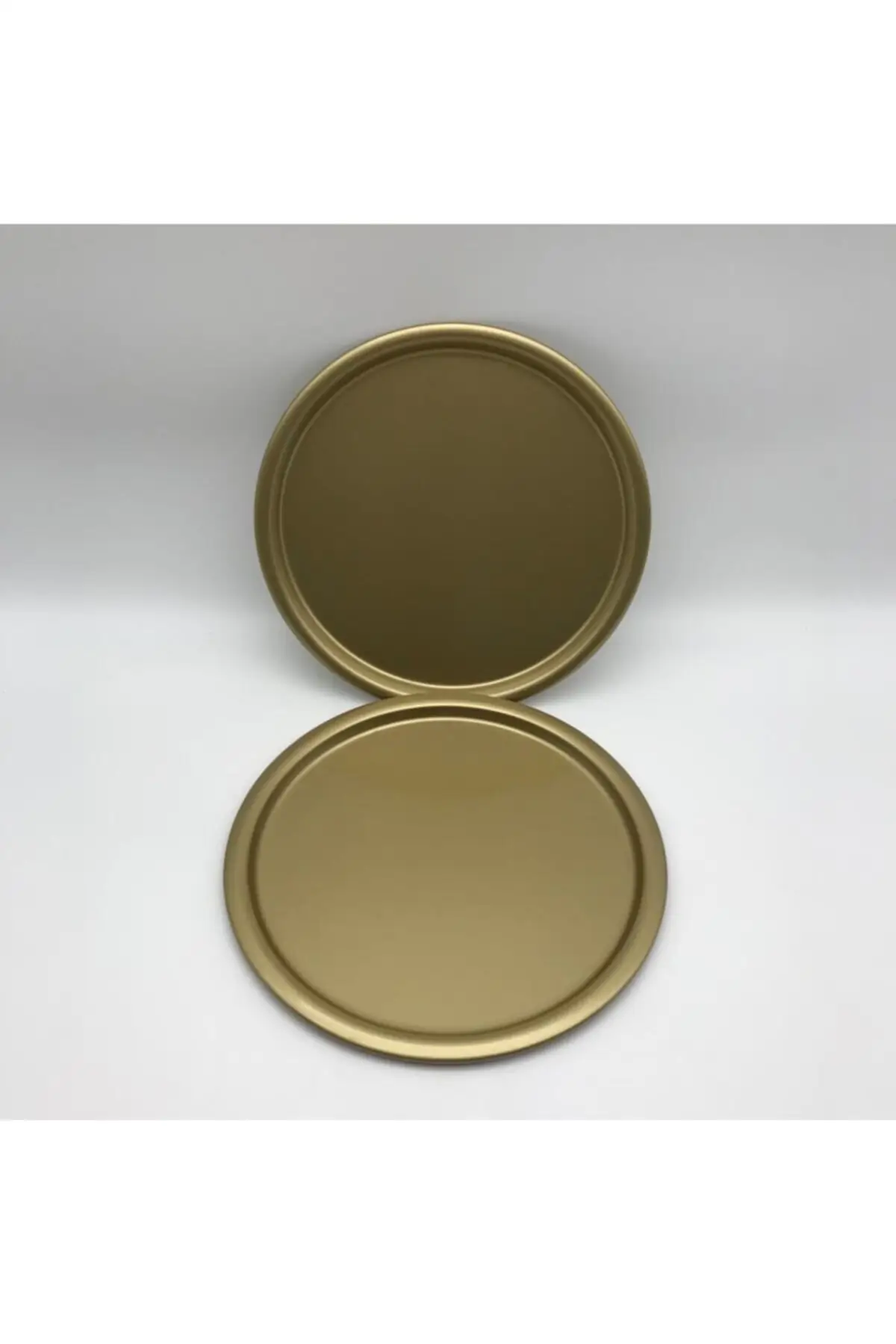 2 pcs Metal Eskitme single single decorative Tea, coffee and cake serving tray serving tray 23 Cm luxury 2022 tray Tea