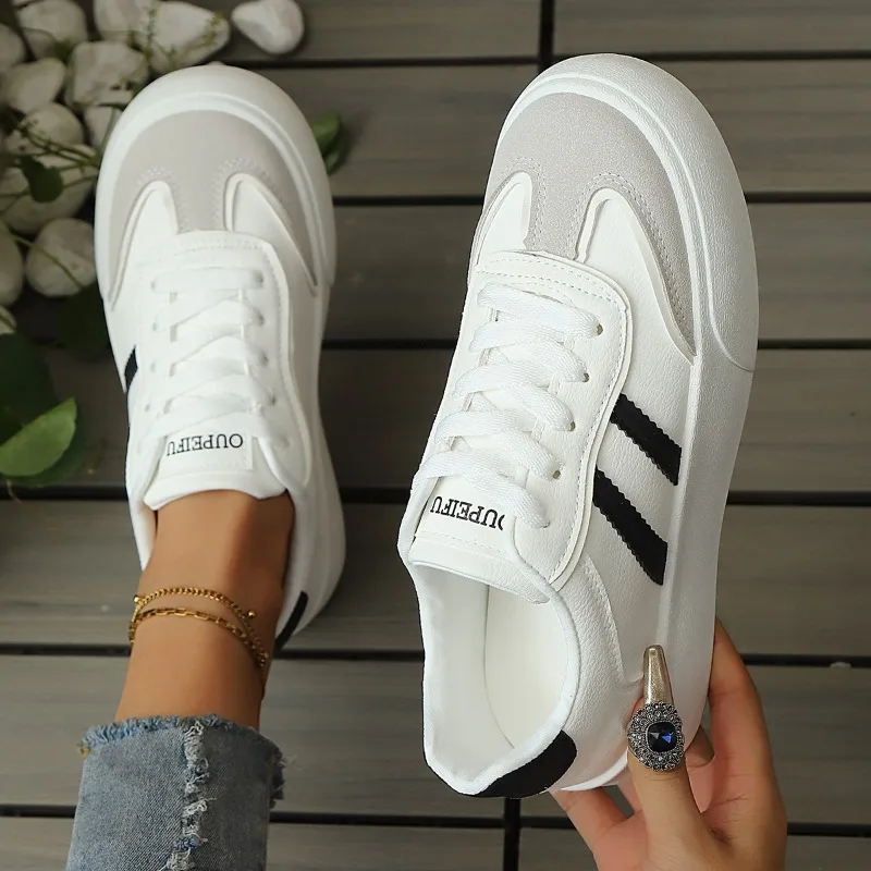 Sneaker Shoes Women Platform 2025 New Genuine Leather Women Casual Shoes Large Size 41 42 43 Forrest Gump Women Shoes