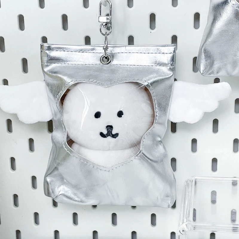 Winged Doll Bag Display Stand Portable Hanging Pendant Protective Accessory for 10-13cm Cotton Dolls