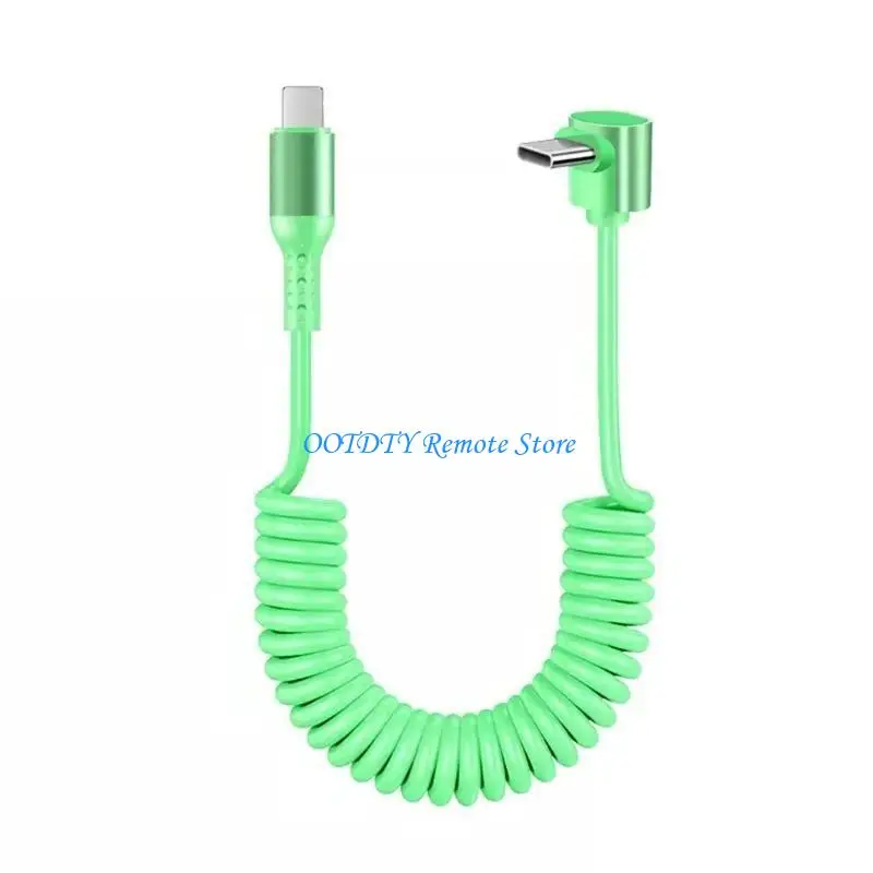 DXAB Câble USB enroulé type C Transmission données efficace Extensible 150 PD100W