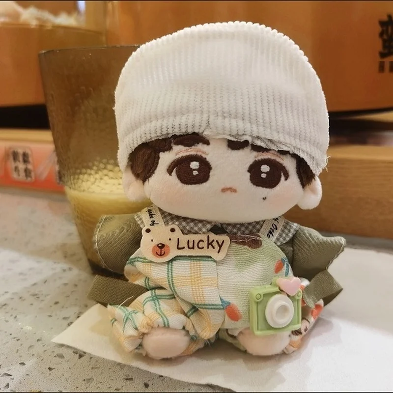 10cm baby clothes cotton doll clothes cute doll one-piece hat set two dolls doll dressing for Kawaii without attributes