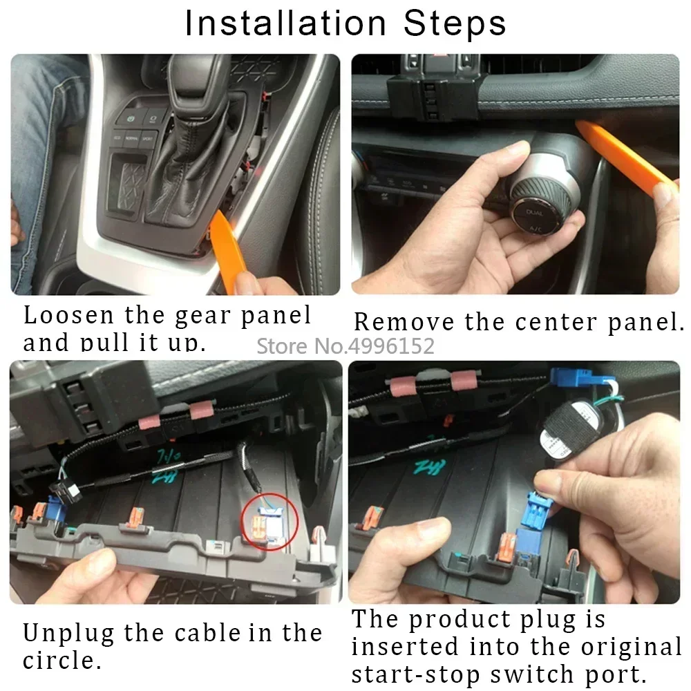 Car Automatic Stop Start Engine System Eliminator Canceller Device Control Plug A-Off Cable For Toyota Tundra 2022 2023 2024