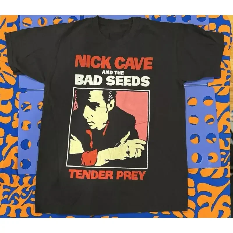 Camiseta negra de Nick Cave And The Bad Seeds Tender Prey, talla completa S 5XL