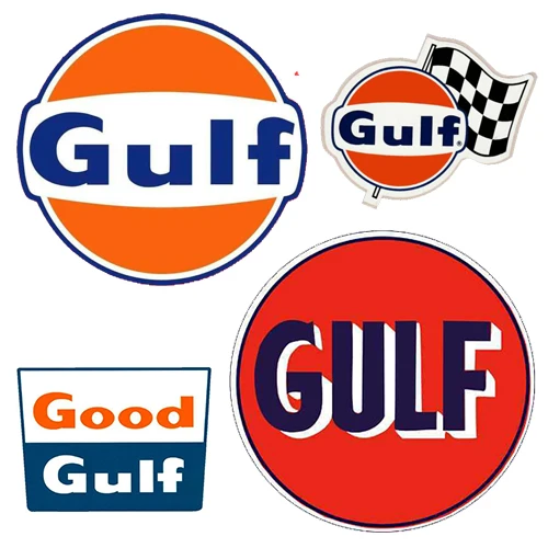 

Petroleum Oilfield Logo Gulf Petroleum Car Sticker Retro Garage Logo Car Motorcycle Notebook Decal Vinyl Cover Waterproof PVC