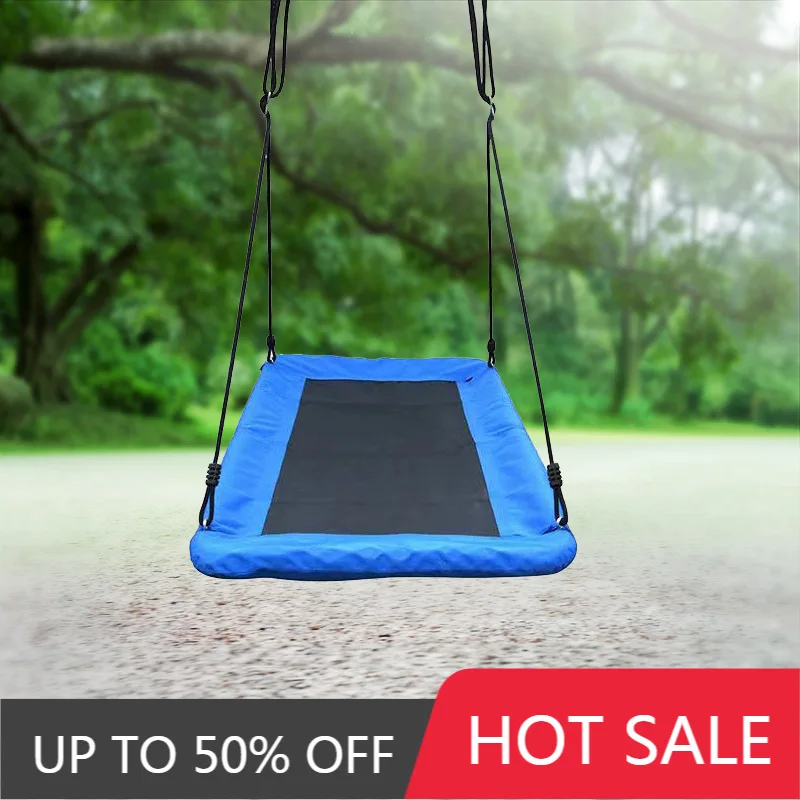 Outdoor Furnitures Garden Patio Balcony Camping Tourist Rectangular Canvas Swing Courtyard Leisure Comfy Large Hammock Swing