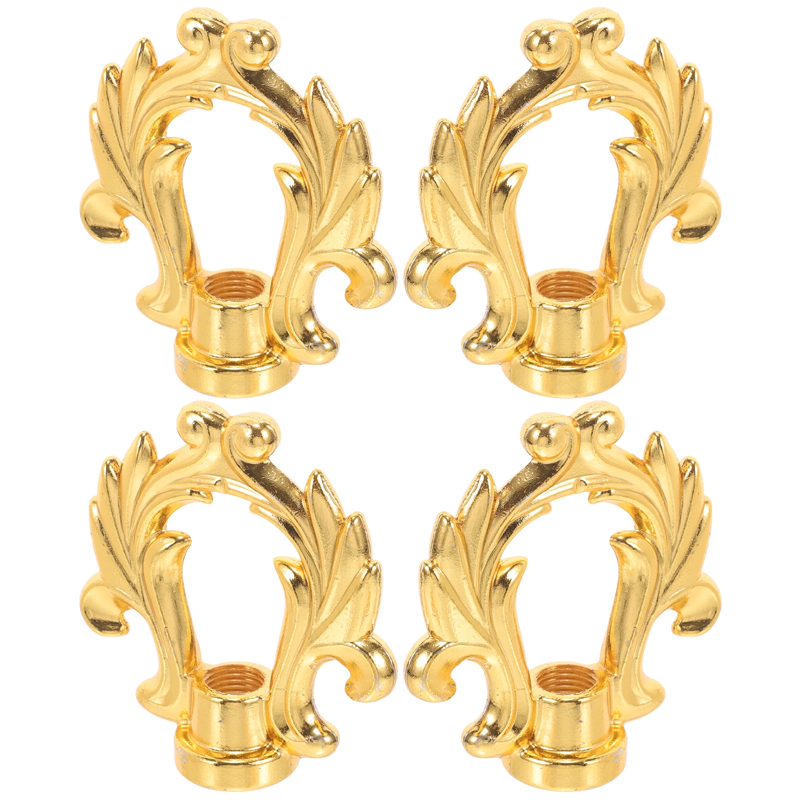 

4 pcs Lamp Finial Caps Decorative Metal Finials For Lamps Table Floor Desk Unique Design Easy Install Safe Long