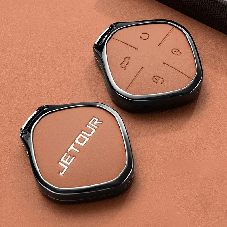 Zinklegierung Schlüsselhülle für Chery Jetour Dashing Zubehör X-1 Plus DTC IDM 2025 2026 Fernbedienungsabdeckung Schlüsselanhänger Halter – Detail 5
