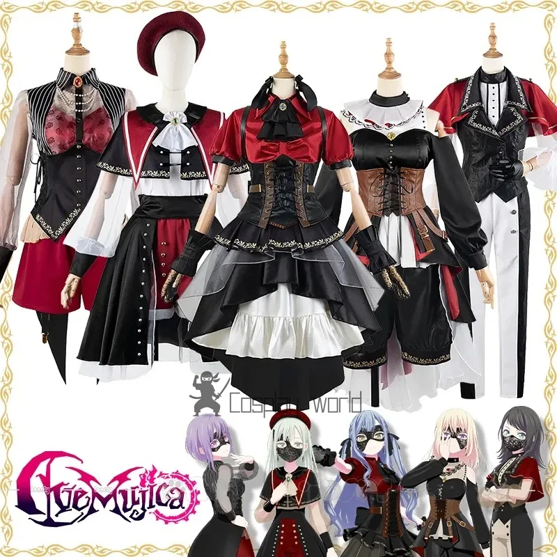 

Аниме BanG Dream! Ave Mujica Косплей Костюм Togawa Sakiko Платье Для Женщин Девушки Костюм Наряд Для Хэллоуина Ролевые Игры Ткань