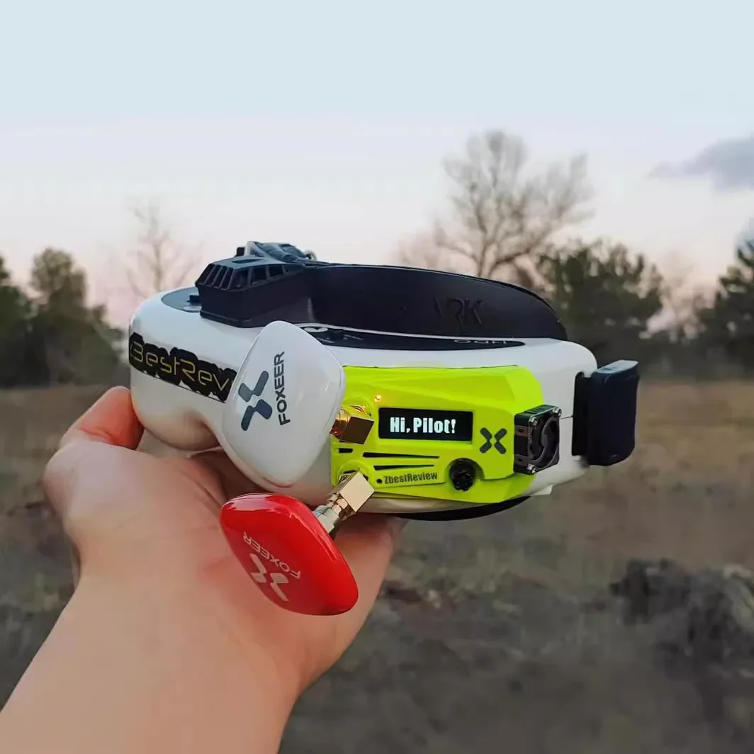 Foxeer ตัวรับสัญญาณ FPV VRX แว่นตารับโมดูล 5.8G 4.9G Fatshark Drone อุปกรณ์เสริมยาวระยะทาง Dual Receiver VRX