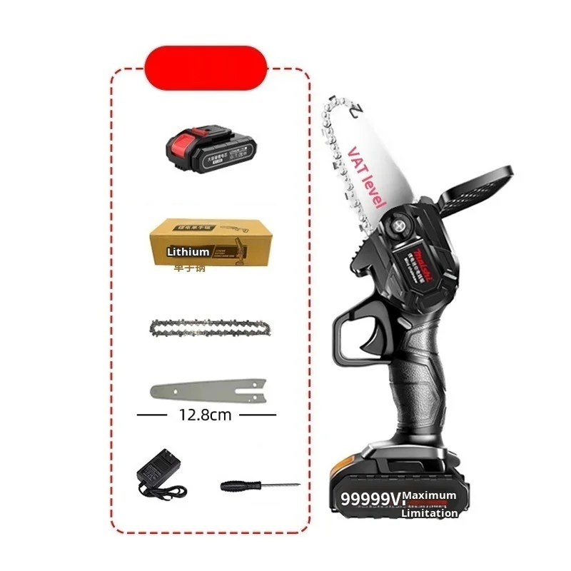 Portable Lithium Pruning Saw Household Single Hand Saw Rechargeable Portable Lithium Electric Saw