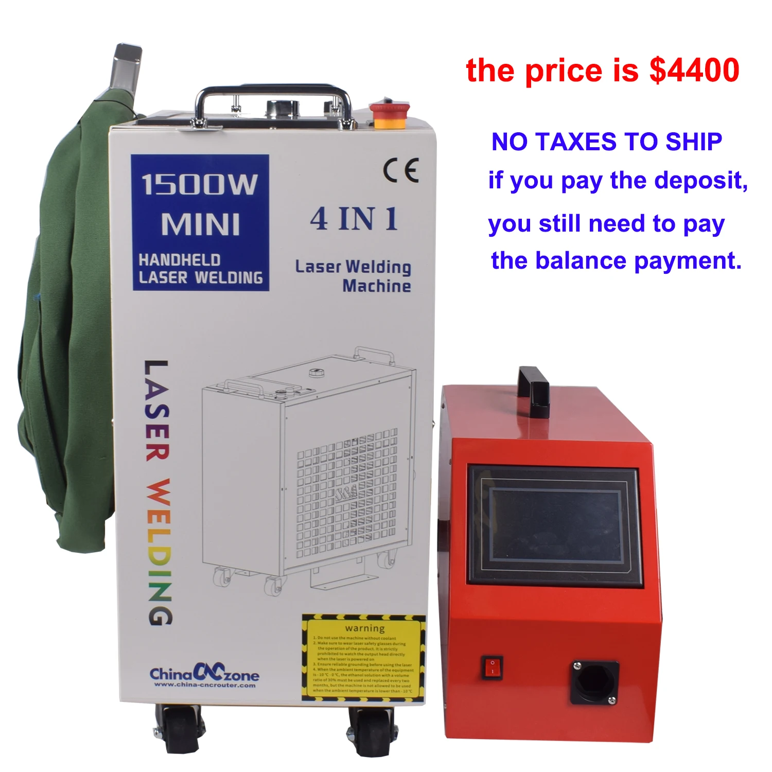 BWT Fiber Laser Welding Machine 1500W Handheld 4 in 1 Welding Cleaning Cutting Soldering Machine Laser Welder for All Metal