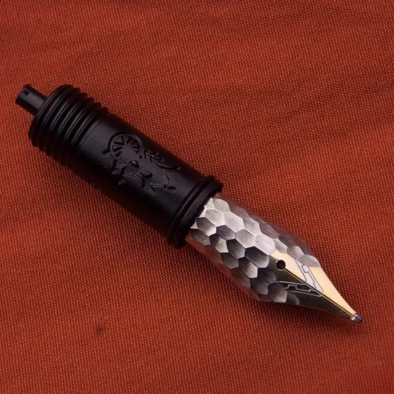 New Handmade Long Knife Hammered Fountain Pen Nib No.6 F M 0.5 0.7mm Nib Sanding Office Accessories Pen Tip Office Writing Smoot