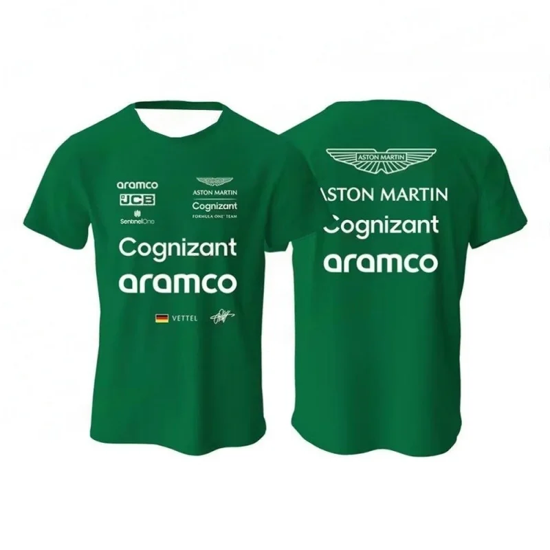 

Aston Martin 2026 T-Shirt Fernando Alonso No. 14 T Shirt Spanish Racers Team Racing Suit Quick Drying Jersey Vintage