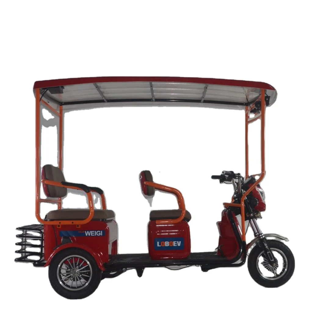 3 Wheel Vehicles Solar For Electricbike With Rain Cover Electro Tricycle