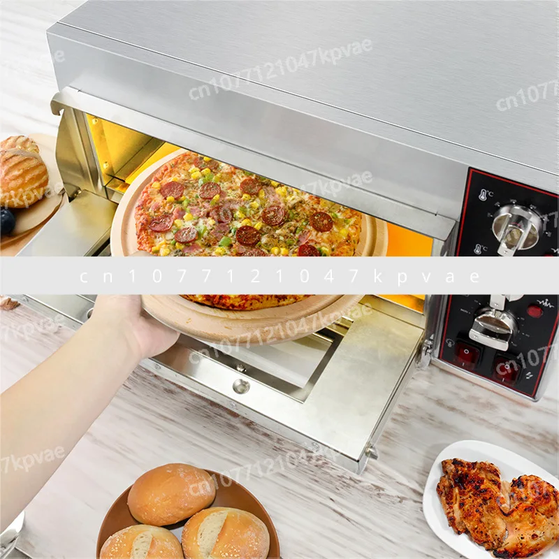 Commercial electric baking pizza oven, food baking equipment, single and double layer can bake 9 inch/12 inch pizza